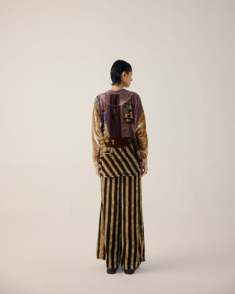 LOUNGE PANTS-B&W Stripes by CORD for women in Singapore