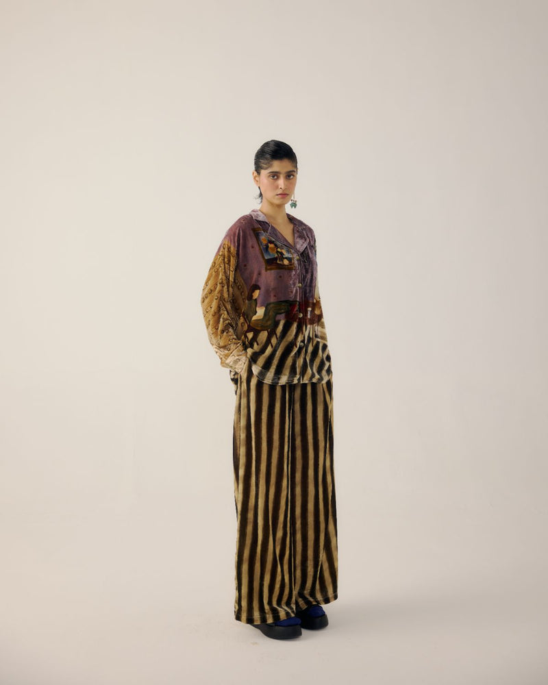 LOUNGE PANTS-B&W Stripes by CORD for women in Singapore