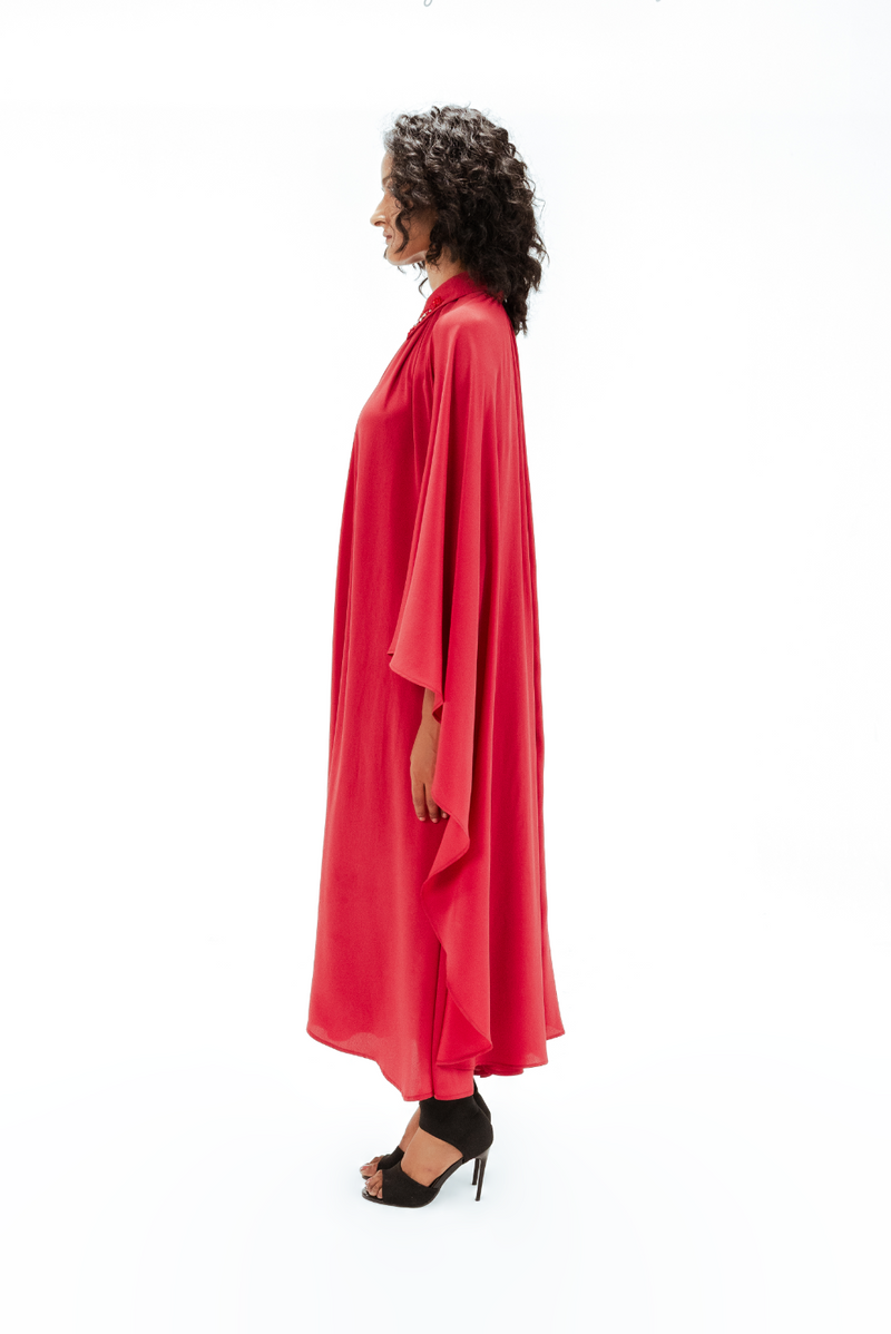 Alara Embellished Crepe Dress Buy Alara Embellished Crepe Dress from C&W | Dresses for Women by Leh Studios in red color for women in Singapore