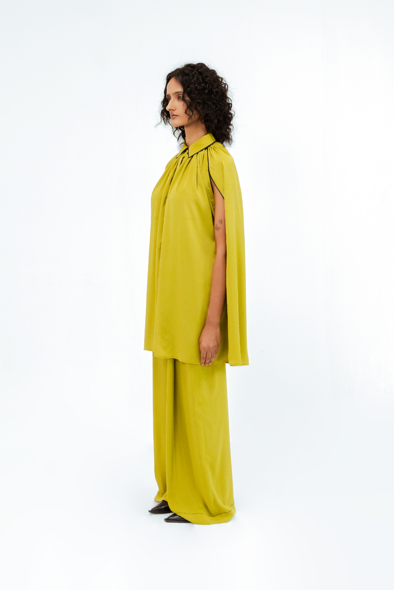 Cherice Crepe Shirt & Pant Set mul Buy Cherice Crepe Shirt & Pant Set from C&W | Co-Ord Sets for Women by Leh Studios in multi color for women in Singapore