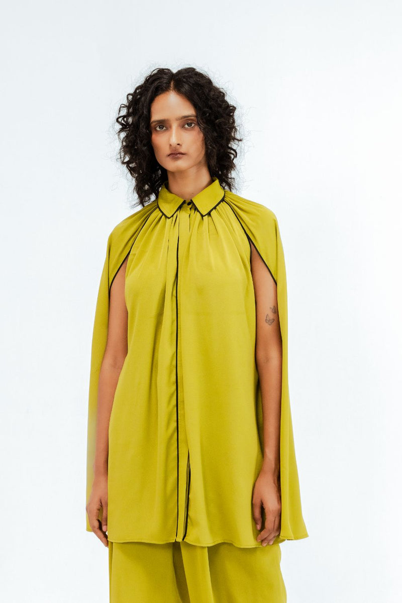 Cherice Crepe Shirt mul Buy Cherice Crepe Shirt from C&W | Tops And Shirts for Women by Leh Studios in multi color for women in Singapore