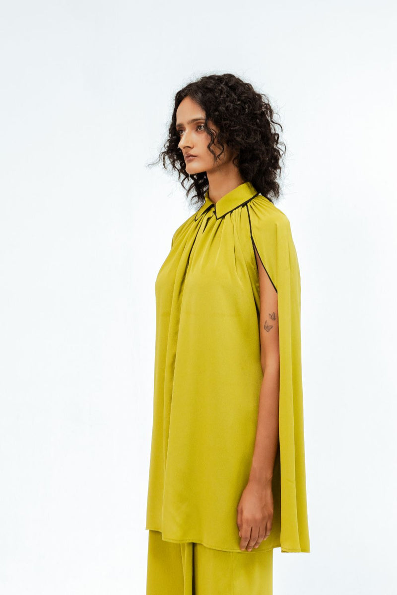 Cherice Crepe Shirt & Pant Set mul Buy Cherice Crepe Shirt & Pant Set from C&W | Co-Ord Sets for Women by Leh Studios in multi color for women in Singapore