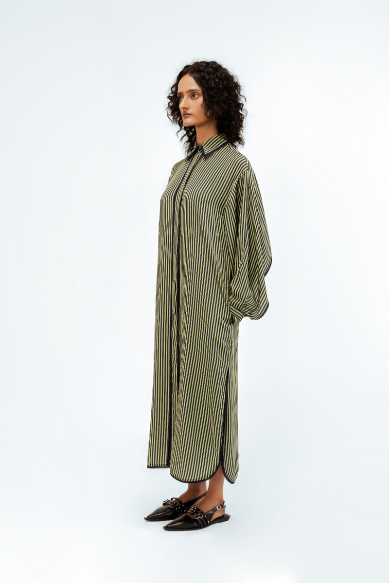 Elian Crepe Shirt Dress mul Buy Elian Crepe Shirt Dress from C&W | Dresses for Women by Leh Studios in multi color for women in Singapore