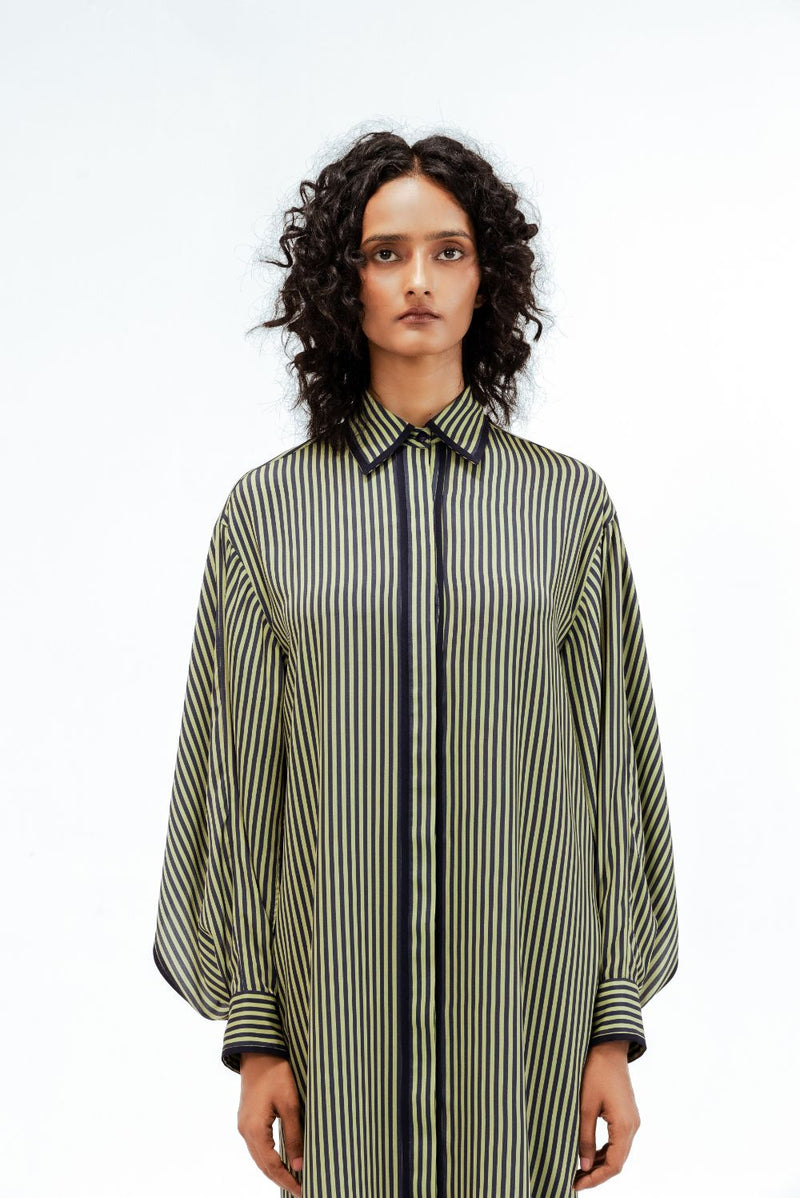 Elian Crepe Shirt Dress mul Buy Elian Crepe Shirt Dress from C&W | Dresses for Women by Leh Studios in multi color for women in Singapore