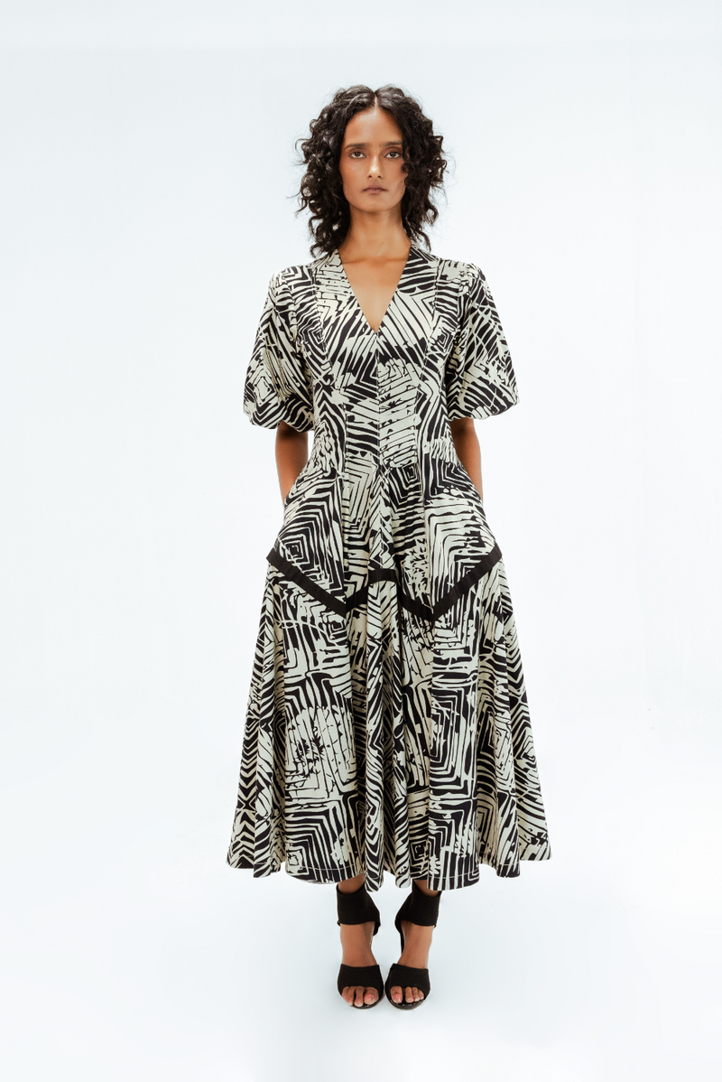 Florix Print Thalia Dress 100% cotton Buy Florix Print Thalia Dress from C&W | Dresses for Women by Leh Studios in multi color for women in Singapore
