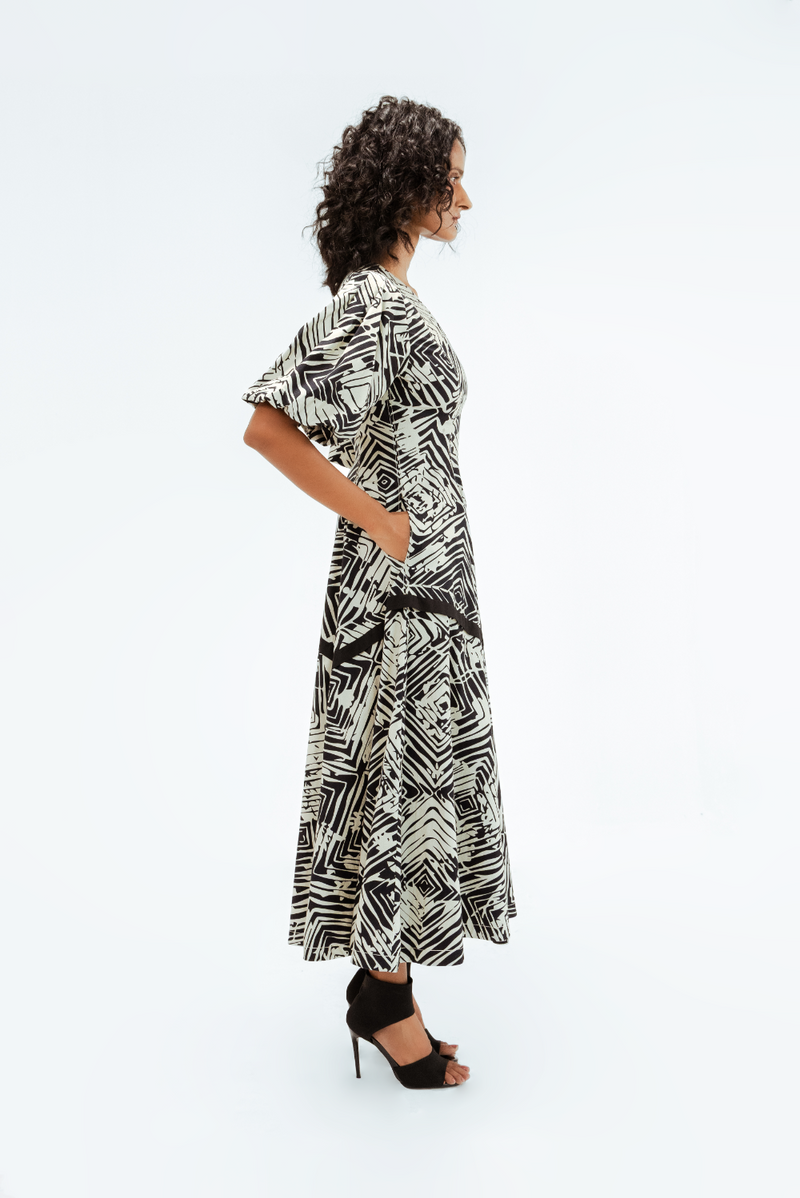 Florix Print Thalia Dress 100% cotton Buy Florix Print Thalia Dress from C&W | Dresses for Women by Leh Studios in multi color for women in Singapore