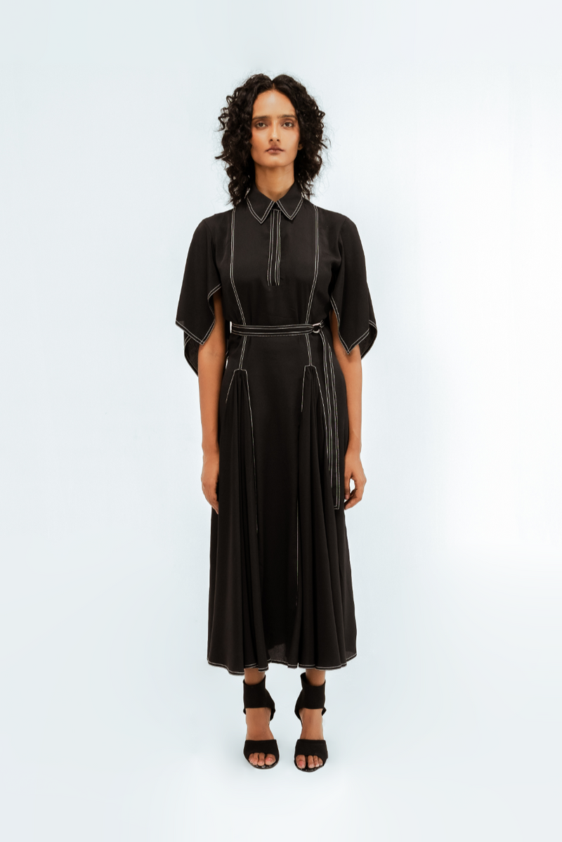 Samara Dress Buy Samara Dress from C&W | Dresses for Women by Leh Studios in black color for women in Singapore