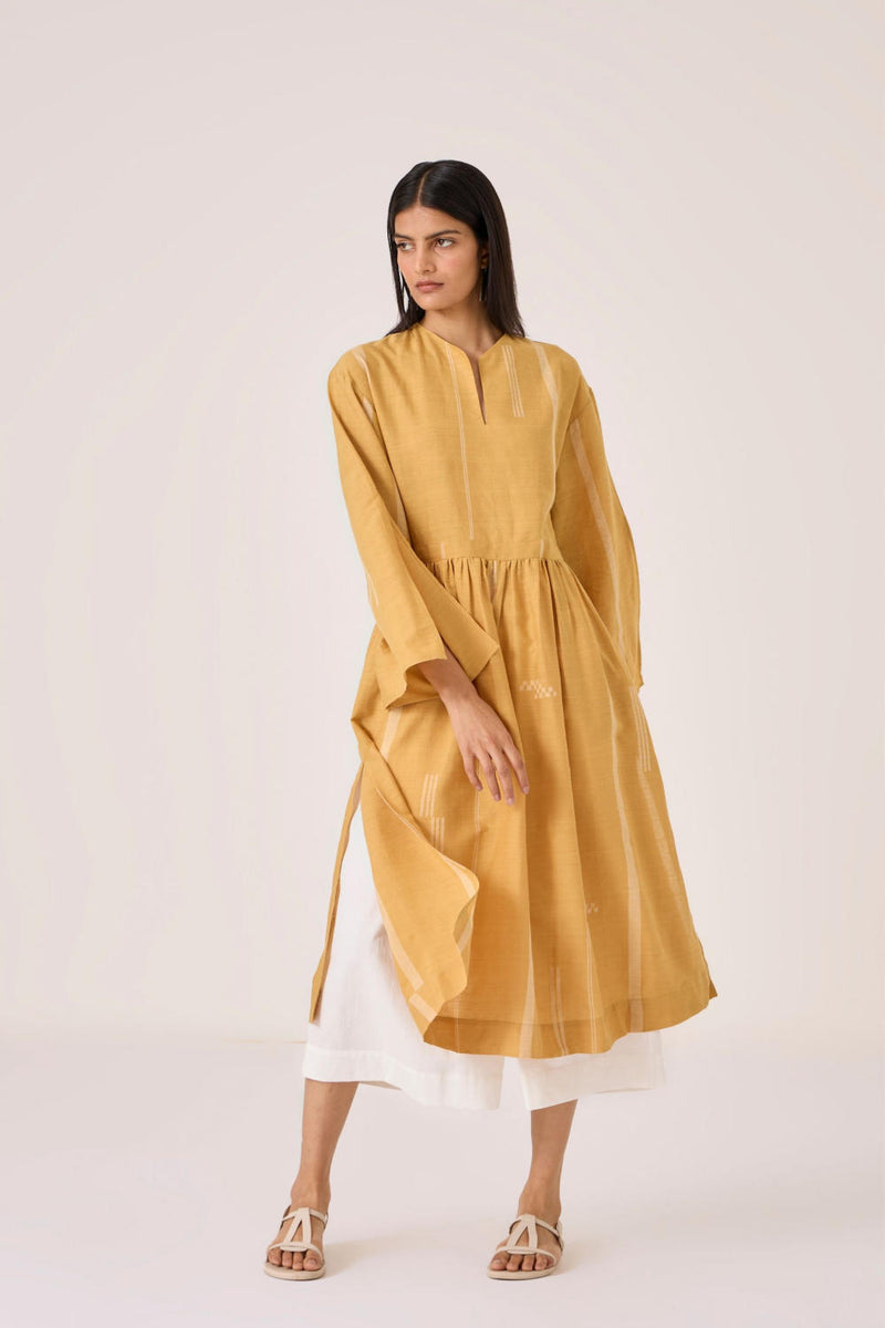 Lakmal Yellow Handwoven Set cotton by The Summer House in yellow color for women in Singapore
