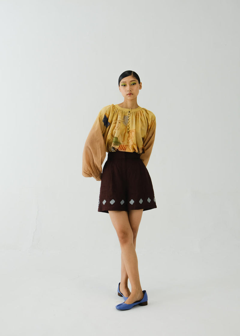 Lido Set-Fisherman + Marron Applique cotton by CORD for women in Singapore