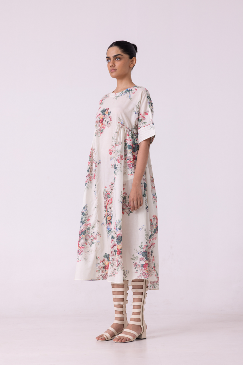 Lily Floral Printed Dress cotton by The Summer House for women in Singapore