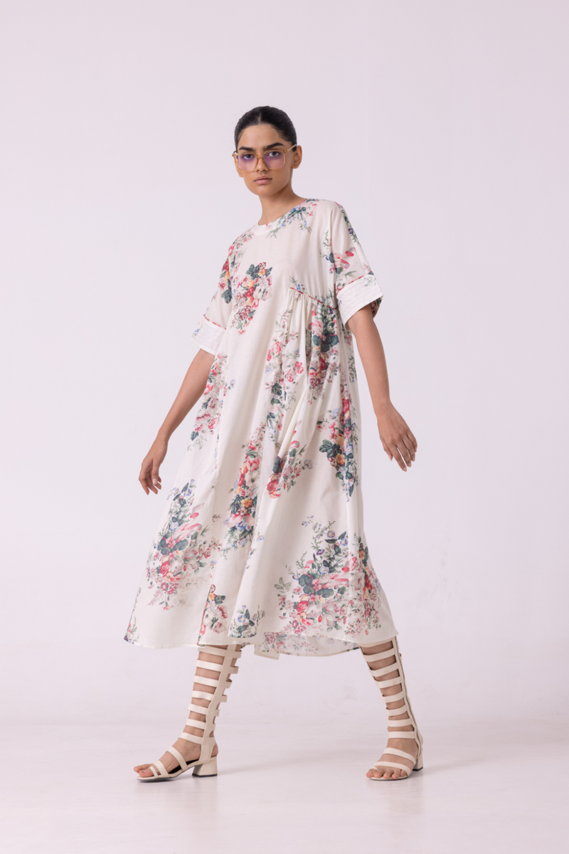 Lily Floral Printed Dress cotton by The Summer House for women in Singapore