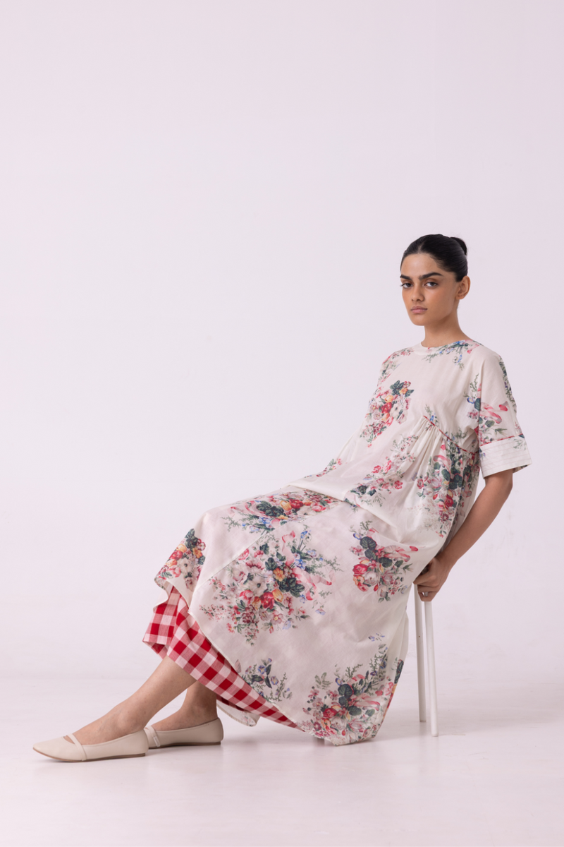 Lily Floral Printed Dress cotton by The Summer House for women in Singapore