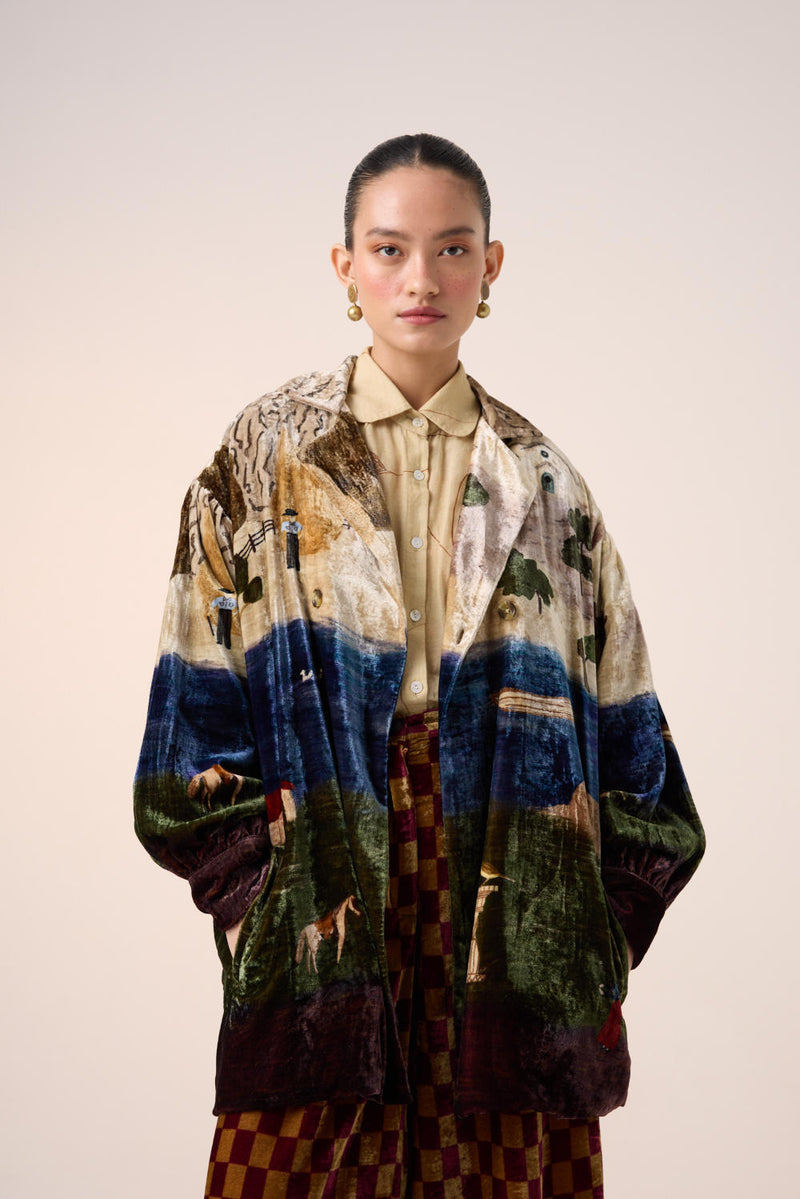 LISBON JACKET -VILLAGE PRINT by CORD for women in Singapore