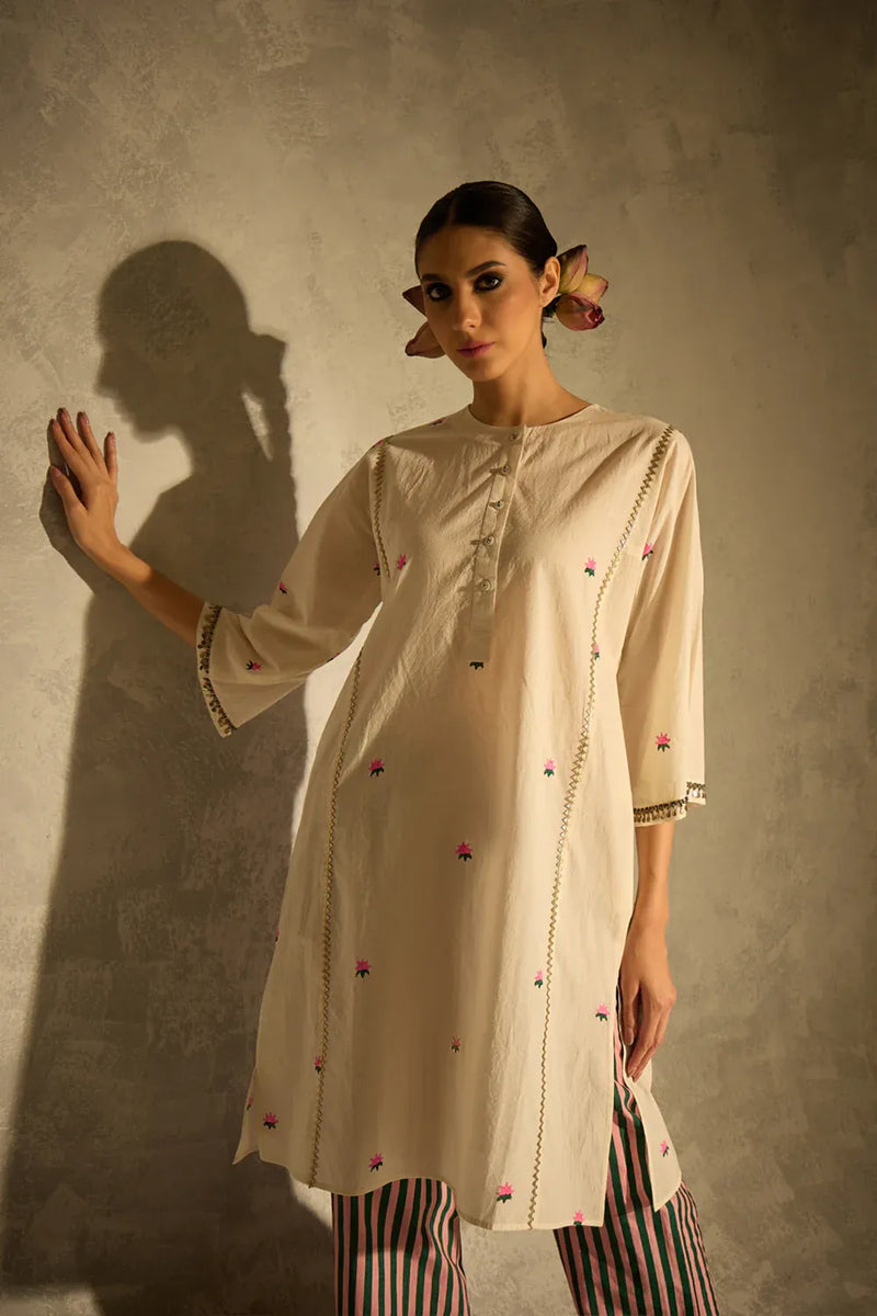 Lotus Tara set cotton by AAVIDI in multi color for women in Singapore
