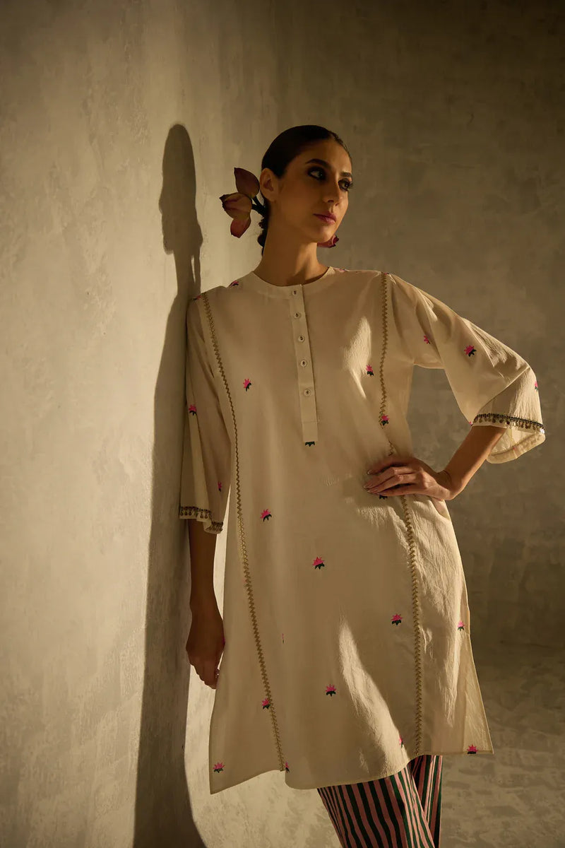 Lotus Tara set cotton by AAVIDI in multi color for women in Singapore
