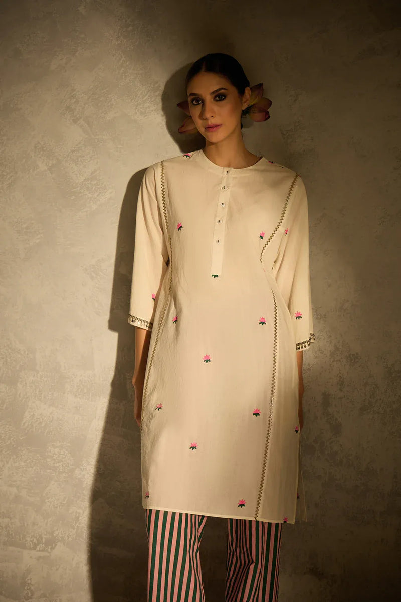 Lotus Tara set cotton by AAVIDI in multi color for women in Singapore