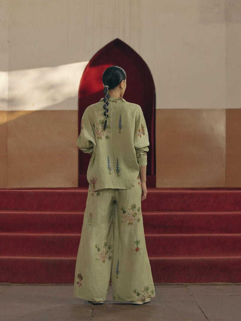 Lounge Shirt - Botanical Green by CORD for in Singapore