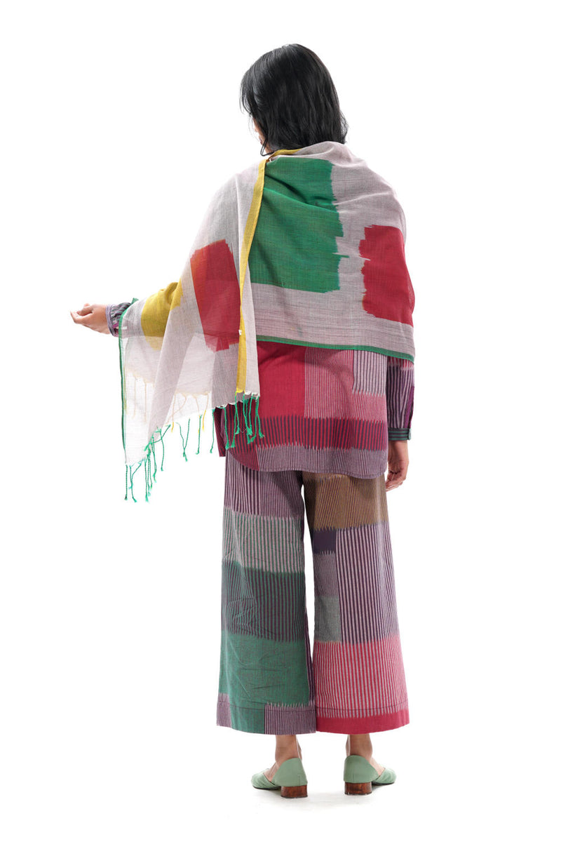 MAKU STOLE+D118:D130 100% cotton by Translate - Handwoven Ikat for women in Singapore
