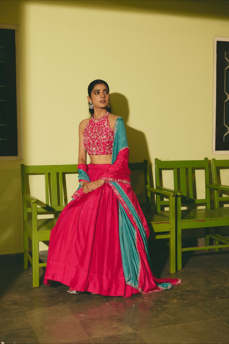 MEHERGUL & ABROO BLOUSE & LEHENGA