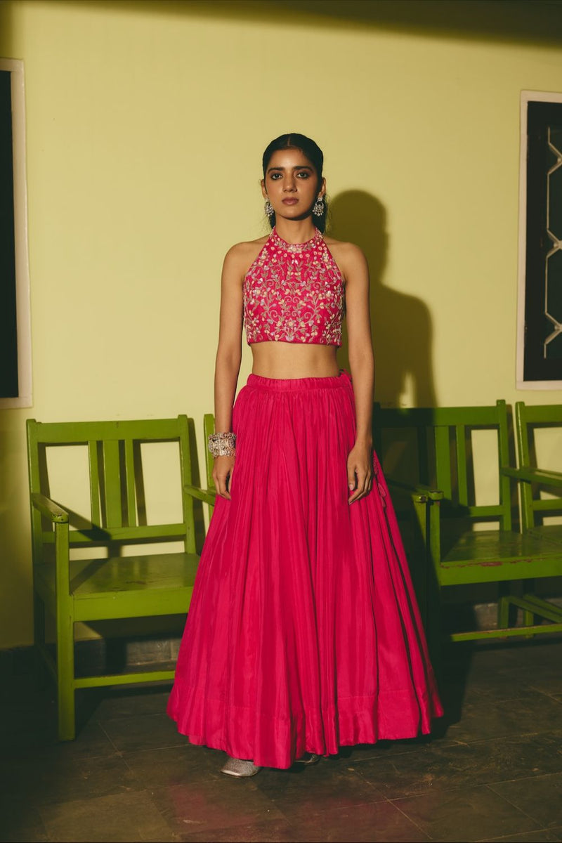 MEHERGUL & ABROO BLOUSE & LEHENGA