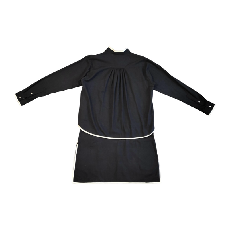 Unisex Dodo Shirt Kurta cotton by Ka-Sha in black color for women in Singapore