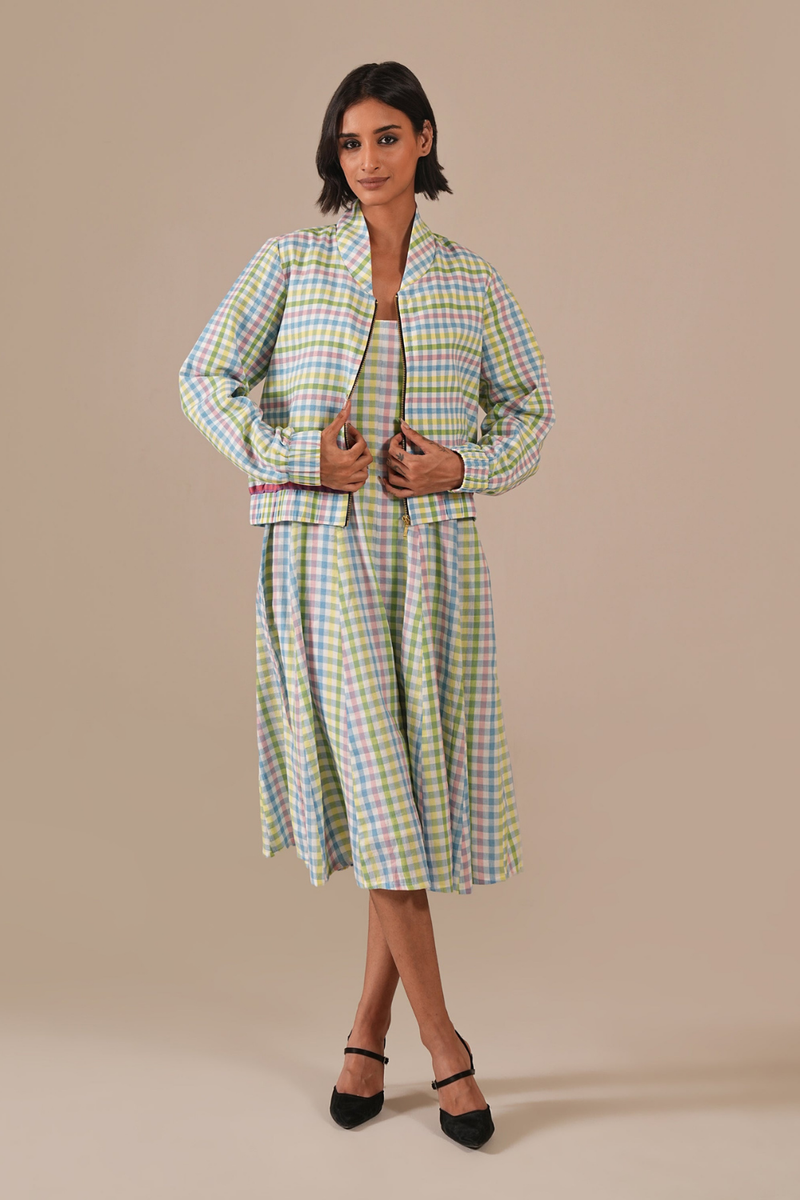 MINT BLOOM SET 100% cotton Buy MINT BLOOM SET from C&W | Co-Ord Sets for Women by Indigo Dreams in multi color for women in Singapore