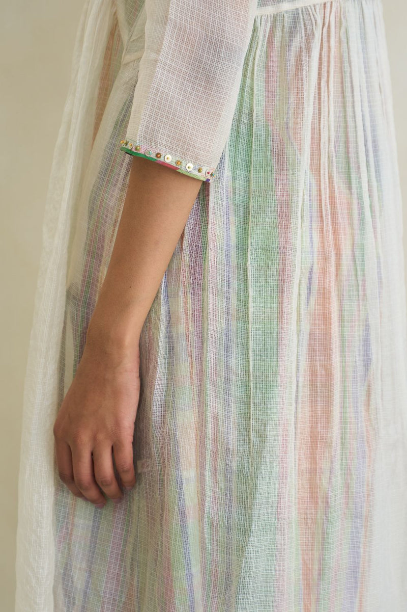Minty Kurta cotton by SWATTI KAPOOR in multi color for women in Singapore