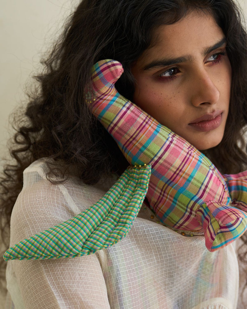 Minty Kurta cotton by SWATTI KAPOOR in multi color for women in Singapore