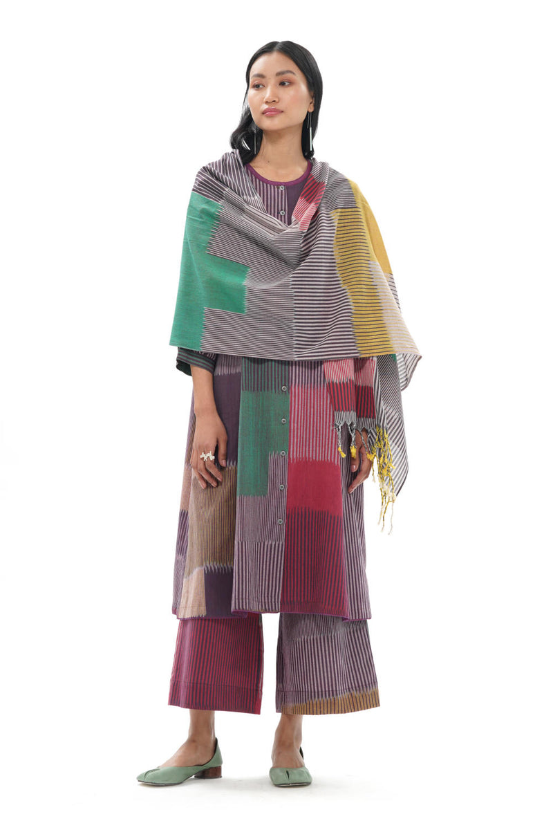 MIYU STOLE 100% cotton by Translate - Handwoven Ikat for women in Singapore