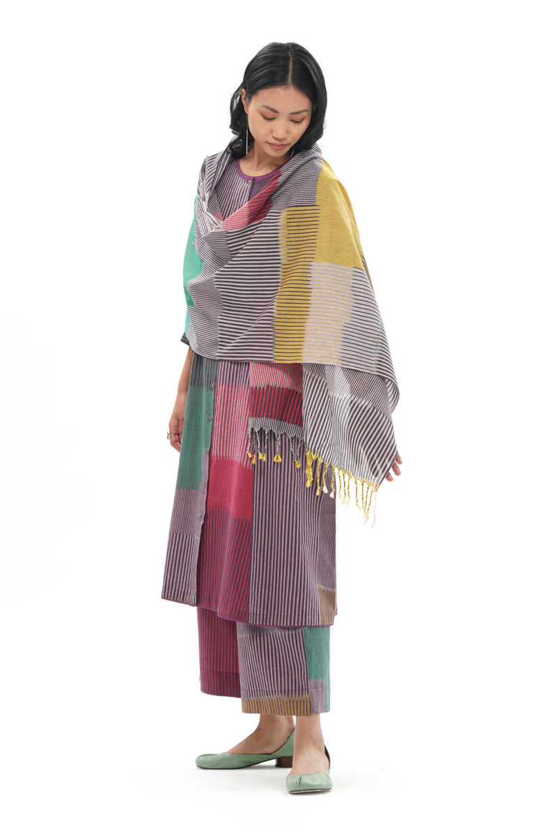 MIYU STOLE 100% cotton by Translate - Handwoven Ikat for women in Singapore