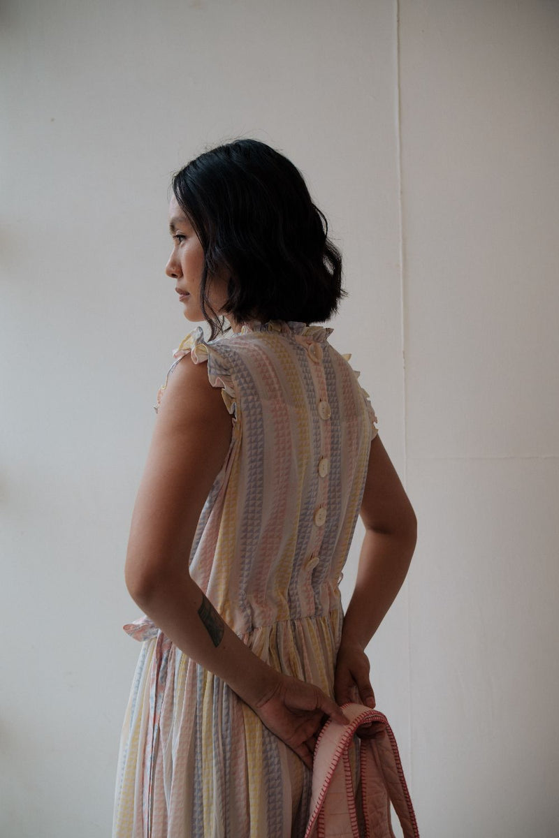 TINA DRESS cotton by TOKREE in multi color for women in Singapore