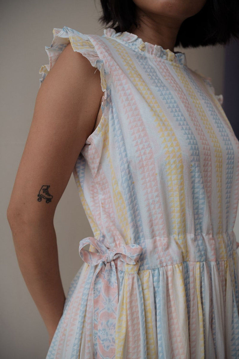 TINA DRESS cotton by TOKREE in multi color for women in Singapore