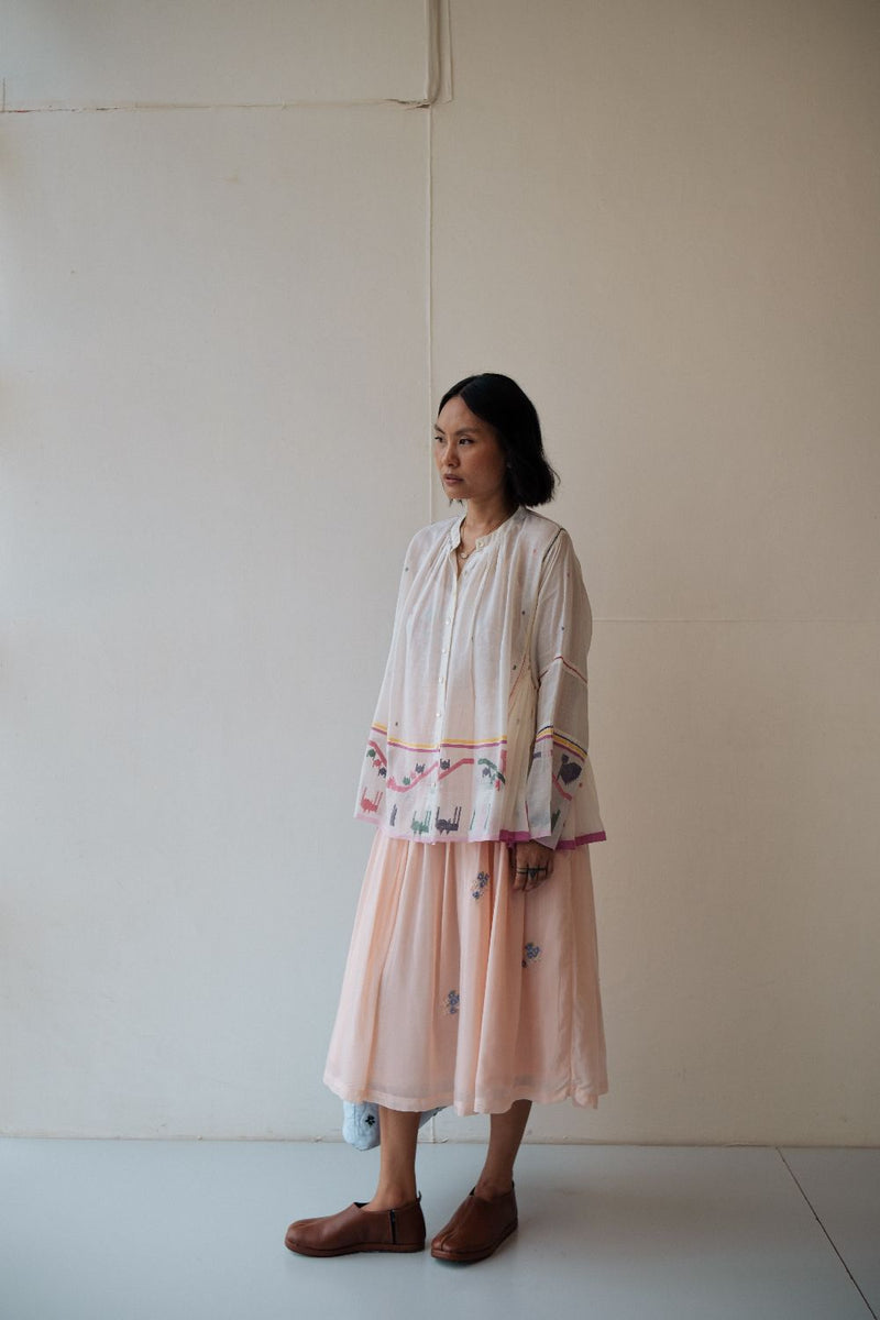 RENE SKIRT by TOKREE in pink color for women in Singapore