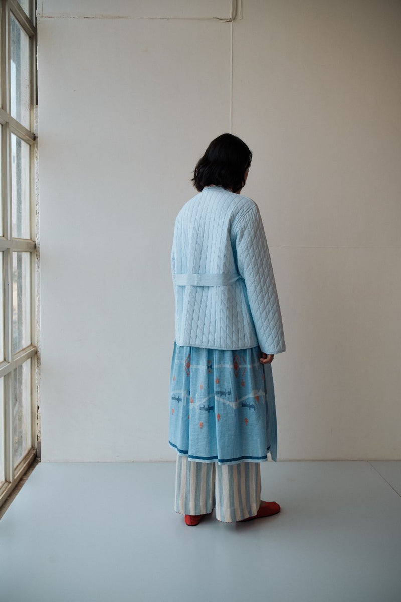 IRIS JACKET cotton by TOKREE in blue color for women in Singapore