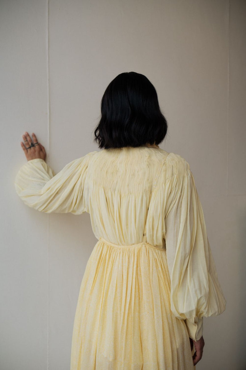 ASTER TOP cotton by TOKREE in yellow color for women in Singapore