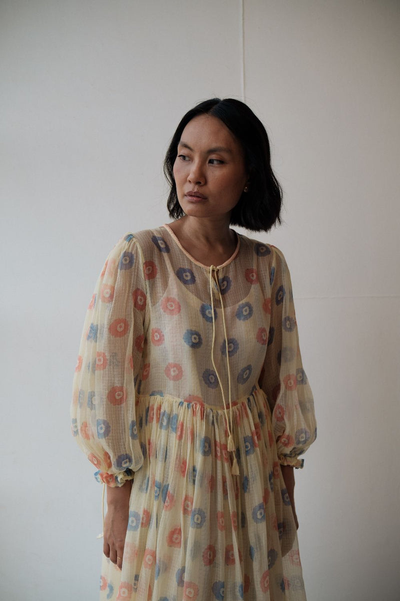 PETUNIA DRESS by TOKREE in yellow color for women in Singapore