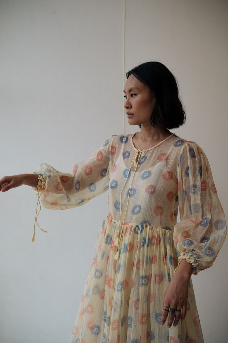 PETUNIA DRESS by TOKREE in yellow color for women in Singapore