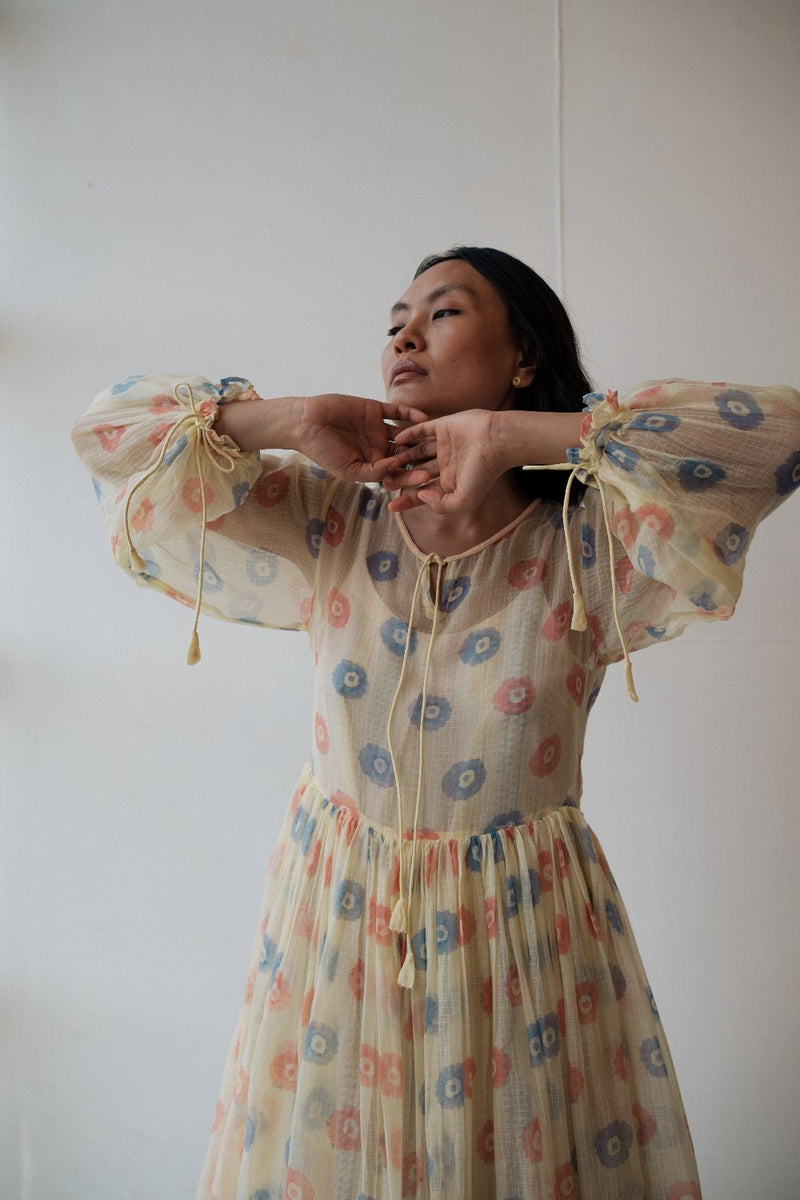 PETUNIA DRESS by TOKREE in yellow color for women in Singapore