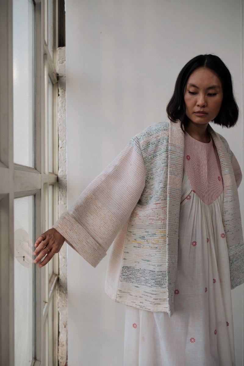 ZILA SHORT JACKET cotton by TOKREE in multi color for women in Singapore