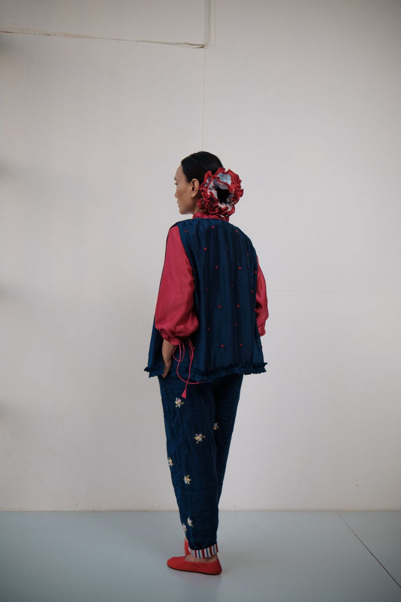 NITAI PANT cotton by TOKREE in blue color for women in Singapore
