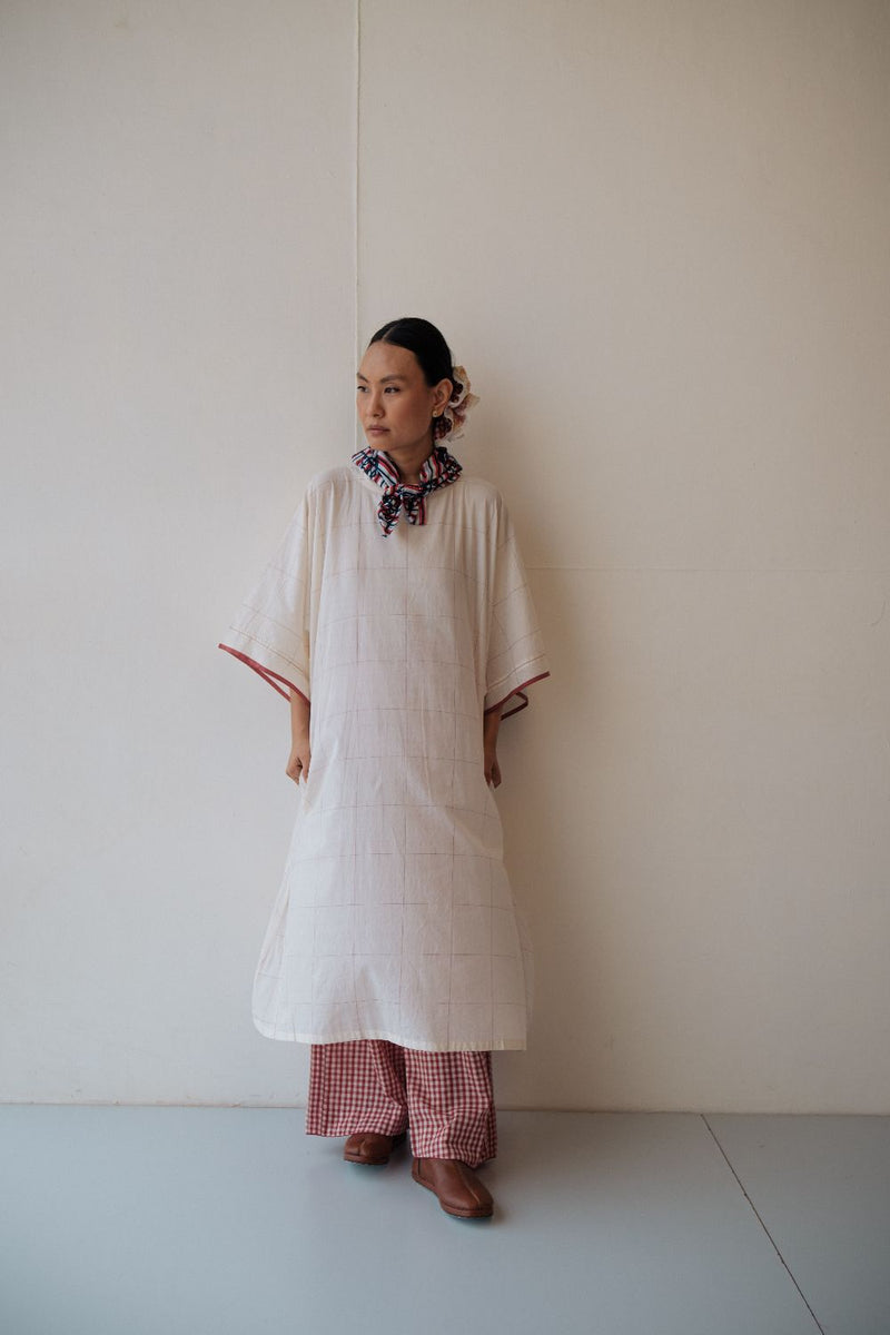 KALA DRESS cotton by TOKREE in white color for women in Singapore