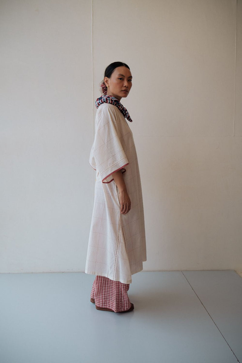 KALA DRESS cotton by TOKREE in white color for women in Singapore
