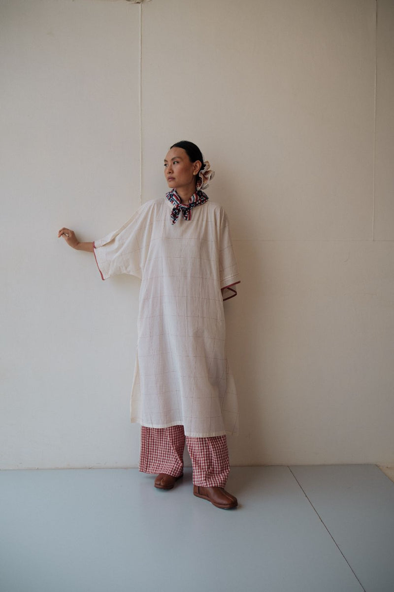 KALA DRESS cotton by TOKREE in white color for women in Singapore