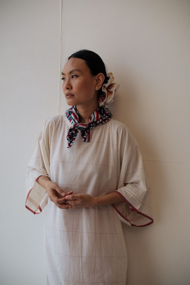 KALA DRESS cotton by TOKREE in white color for women in Singapore