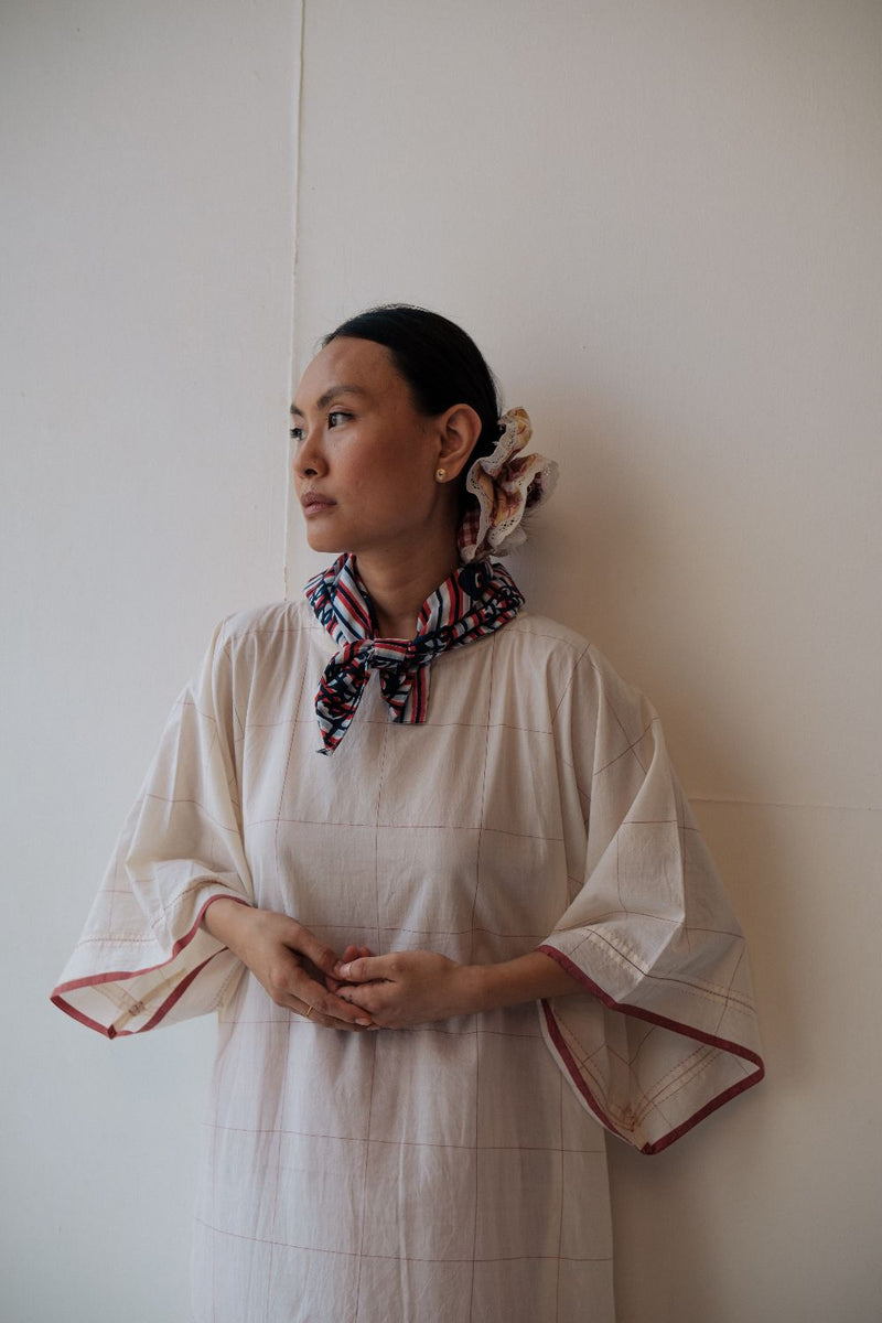 KALA DRESS cotton by TOKREE in white color for women in Singapore