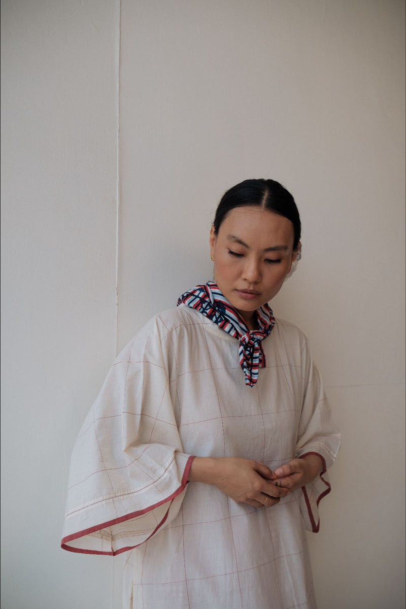 KALA DRESS cotton by TOKREE in white color for women in Singapore