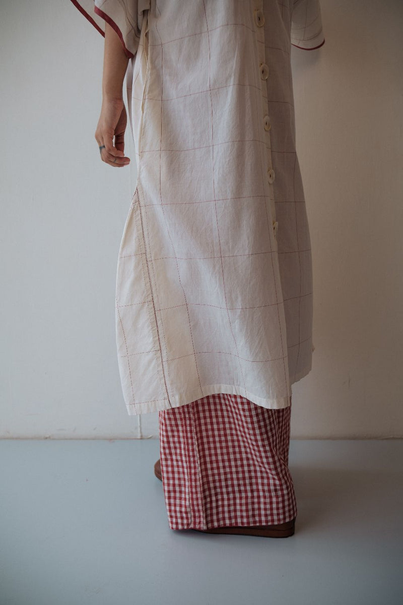 KALA DRESS cotton by TOKREE in white color for women in Singapore