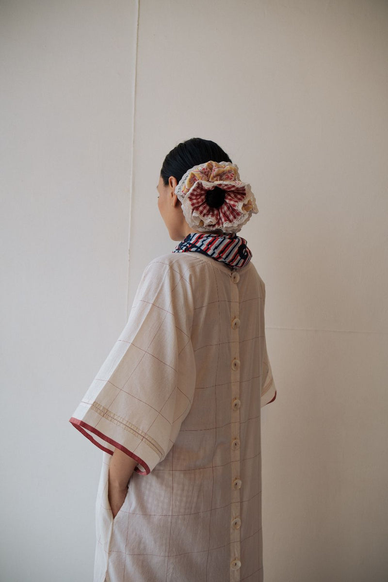 KALA DRESS cotton by TOKREE in white color for women in Singapore
