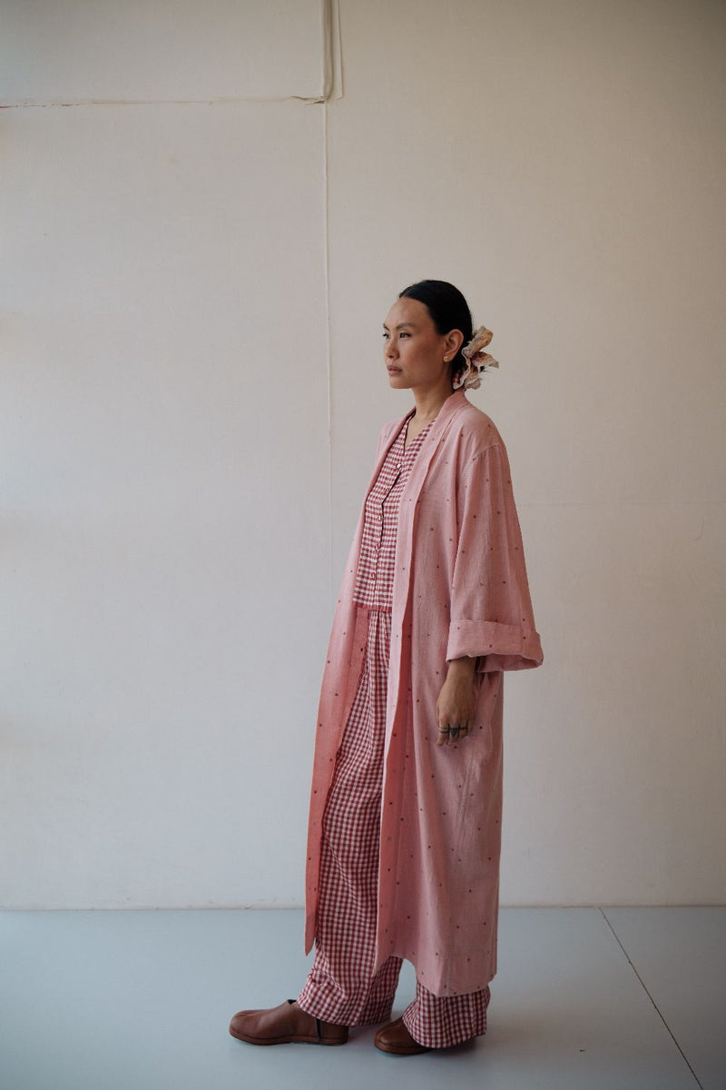ROSA OVERLAY cotton by TOKREE in pink color for women in Singapore