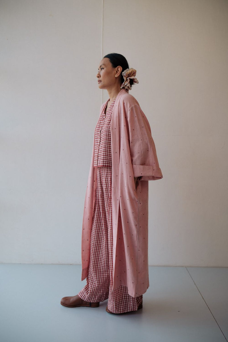 ROSA OVERLAY cotton by TOKREE in pink color for women in Singapore